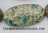 CIJ38 15.5 inches 25*50mm oval impression jasper beads wholesale