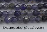 CIL117 15.5 inches 4mm faceted round iolite gemstone beads