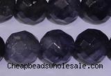 CIL33 15.5 inches 9mm faceted round natural iolite gemstone beads