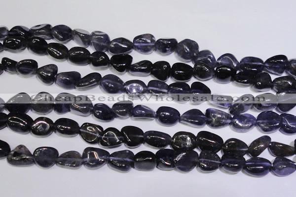 CIL46 15.5 inches 6*8mm – 8*11mm nuggets natural iolite gemstone beads