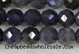 CIL50 15.5 inches 6mm faceted round iolite gemstone beads