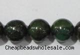 CIS03 15.5 inches 10mm round green iron stone beads wholesale