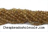 CITR06 15 inches 8mm round citrine gemstone beads