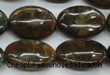 CJA21 15.5 inches 18*25mm oval green jasper beads wholesale