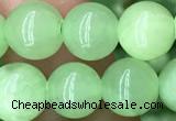 CJB310 15.5 inches 8mm round dyed green jade gemstone beads