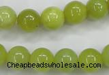 CKA07 15.5 inches 14mm round Korean jade gemstone beads