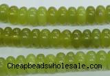 CKA104 15.5 inches 5*10mm rondelle Korean jade gemstone beads