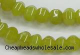 CKA14 15.5 inches 6*10mm rondelle Korean jade gemstone beads