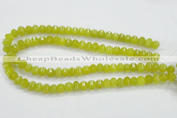 CKA14 15.5 inches 6*10mm rondelle Korean jade gemstone beads