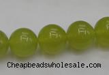 CKA206 15.5 inches 14mm round Korean jade gemstone beads