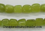 CKA23 15.5 inches 7*10mm nugget Korean jade gemstone beads