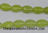 CKA243 15.5 inches 8*12mm oval Korean jade gemstone beads