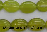 CKA247 15.5 inches 15*20mm oval Korean jade gemstone beads