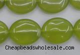 CKA248 15.5 inches 18*22mm oval Korean jade gemstone beads