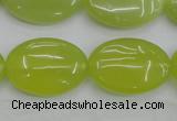 CKA250 15.5 inches 18*25mm oval Korean jade gemstone beads