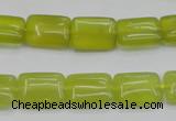 CKA260 15.5 inches 10*14mm rectangle Korean jade gemstone beads