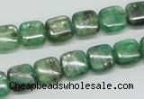 CKC105 16 inches 10*10mm square natural green kyanite beads wholesale