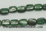 CKC106 16 inches 8*10mm rectangle natural green kyanite beads wholesale