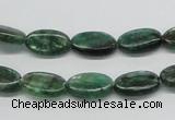 CKC111 16 inches 8*14mm oval natural green kyanite beads wholesale