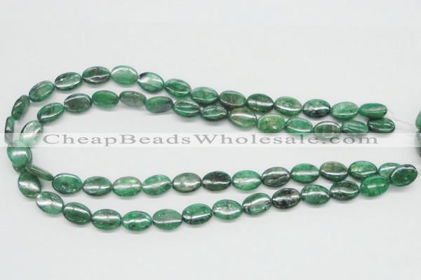 CKC112 16 inches 10*14mm oval natural green kyanite beads wholesale