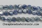 CKC201 15.5 inches 6mm flat round natural kyanite beads wholesale