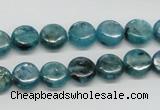 CKC21 16 inches 10mm flat round natural kyanite beads wholesale