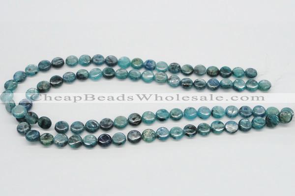 CKC21 16 inches 10mm flat round natural kyanite beads wholesale