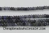 CKC215 15.5 inches 3*4mm faceted rondelle natural kyanite beads