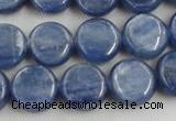 CKC510 15.5 inches 6mm flat round natural Brazilian kyanite beads