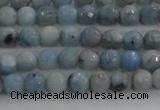 CKC701 15.5 inches 6mm faceted round imitation blue kyanite beads