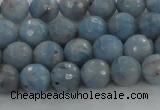 CKC702 15.5 inches 8mm faceted round imitation blue kyanite beads