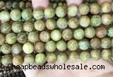 CKC763 15.5 inches 10mm round natural green kyanite beads