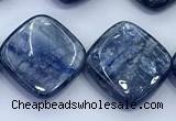 CKC825 15 inches 15*15mm - 16*16mm square blue kyanite beads