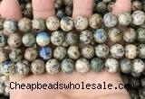 CKJ403 15.5 inches 10mm round k2 jasper beads wholesale