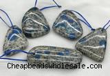 CKJ431 25*35mm - 40*55mm freeform k2 jasper slab pendants