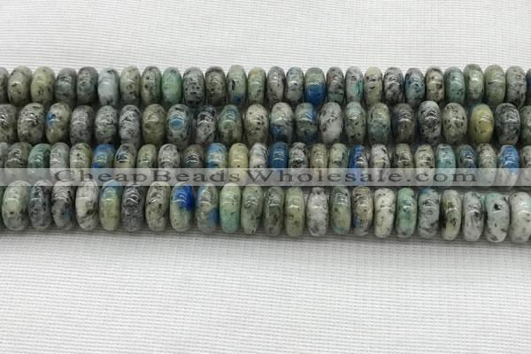 CKJ440 15.5 inches 5*10mm - 6*10mm rondelle natural k2 jasper beads