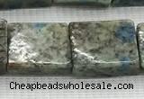 CKJ448 15.5 inches 11*12mm - 13*17mm rectangle natural k2 jasper beads