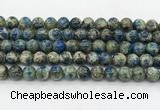 CKJ476 15.5 inches 10mm round natural k2 jasper beads wholesale