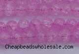 CKQ301 15.5 inches 6mm round dyed crackle quartz beads wholesale