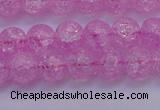 CKQ303 15.5 inches 10mm round dyed crackle quartz beads wholesale