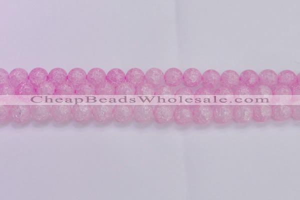 CKQ305 15.5 inches 14mm round dyed crackle quartz beads wholesale