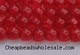 CKQ315 15.5 inches 6mm round dyed crackle quartz beads wholesale