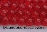 CKQ316 15.5 inches 8mm round dyed crackle quartz beads wholesale