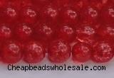 CKQ317 15.5 inches 10mm round dyed crackle quartz beads wholesale