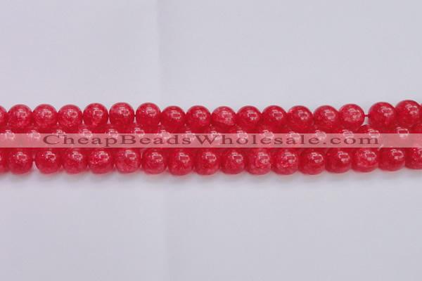 CKQ319 15.5 inches 14mm round dyed crackle quartz beads wholesale