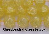 CKQ326 15.5 inches 14mm round dyed crackle quartz beads wholesale