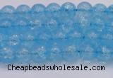 CKQ329 15.5 inches 6mm round dyed crackle quartz beads wholesale