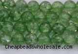 CKQ336 15.5 inches 6mm round dyed crackle quartz beads wholesale