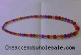 CKQ400 15.5 inches 6mm - 12mm round dyed crackle quartz beads