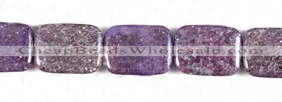 CKU12 15 inches 22*30mm rectangle purple kunzite beads wholesale